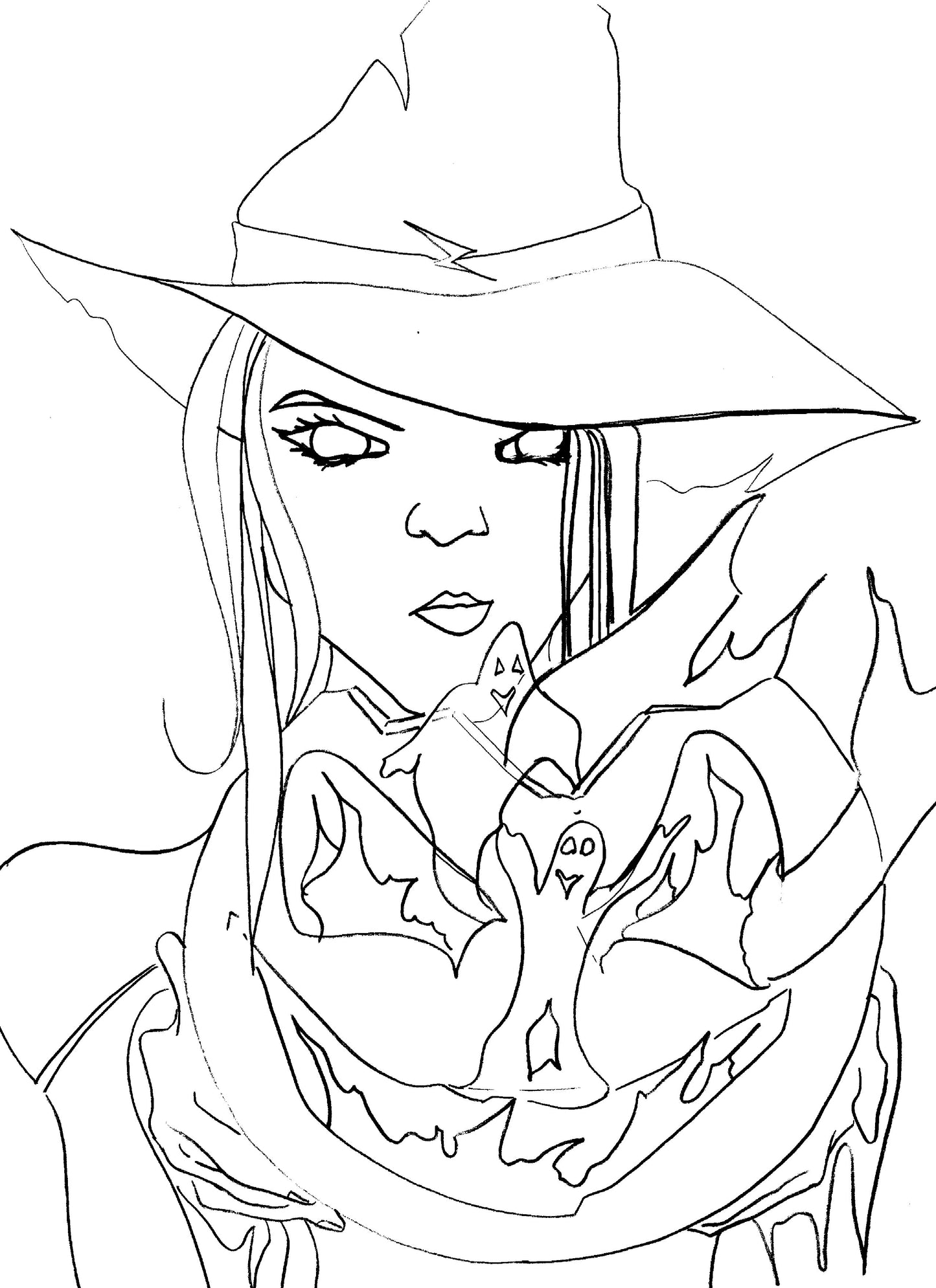 Spooky witch